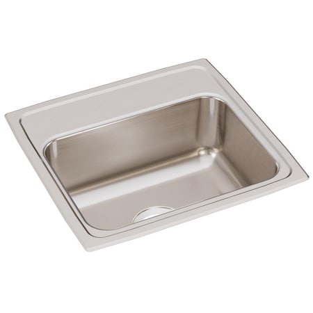 Elkay Lustertone Ss 19 X 18 X 7.6 Single Bowl Drop-In Kitchen Sink MLR19180